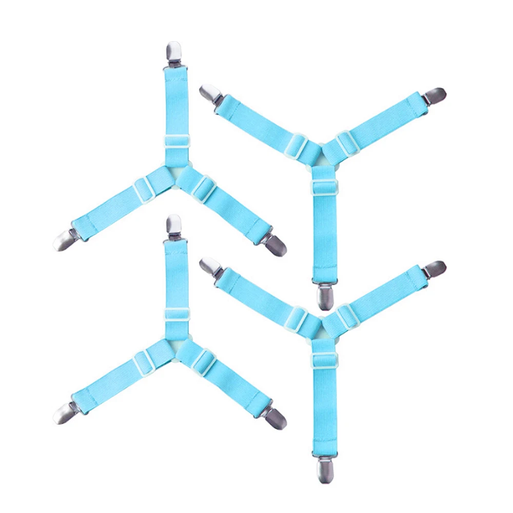 1/4 шт. Регулируемый Треугольники постельное на подтяжках лист заколки кровать Кнопка Треугольники кровать крепеж для простыни держатели Захваты - Цвет: 4pcs style 2