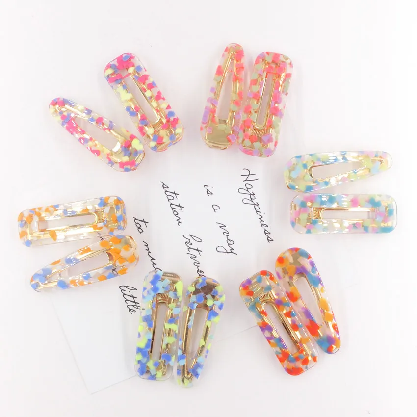 

Hollow Waterdrop Rectangle One Word Hairpins Hair Clips Women Girls Gift Hair Jewelry Accessories HJ168
