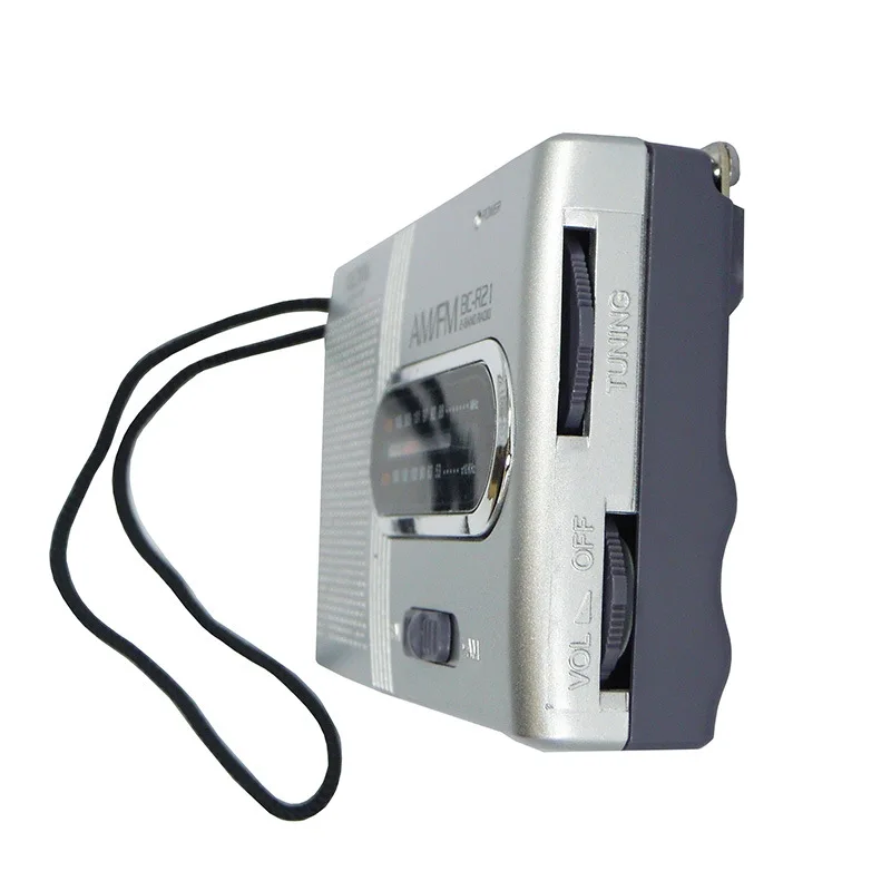 2 New Sale Mini Portable Radio FMAM Outdoor Sport Radio Wireless Stereo Car Radio Loudspeaker FMAM Music with Antenna for Older