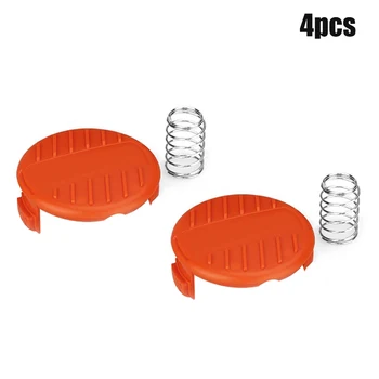 

30ft .065 Inch Line Grass String Trimmer Spools Caps Spring Kit for BLACK DECKER AF-100-3ZP Playing straw WWO66