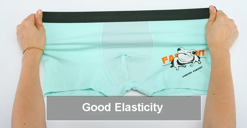 Funny Boxers Men Underwear Underpants Boxer Shorts Bamboo Animal Print Frog Panties Cute Men Calzoncillos Hombre Trunks 4pcslot.07