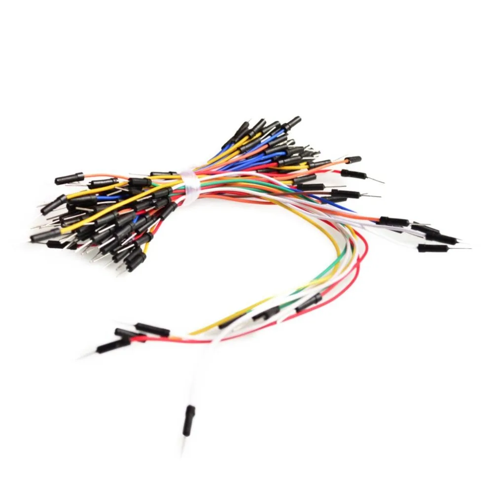 Uu Cable Solderless Male Jumper Cords 65pcs Flexible Wires Breadboard 65x To