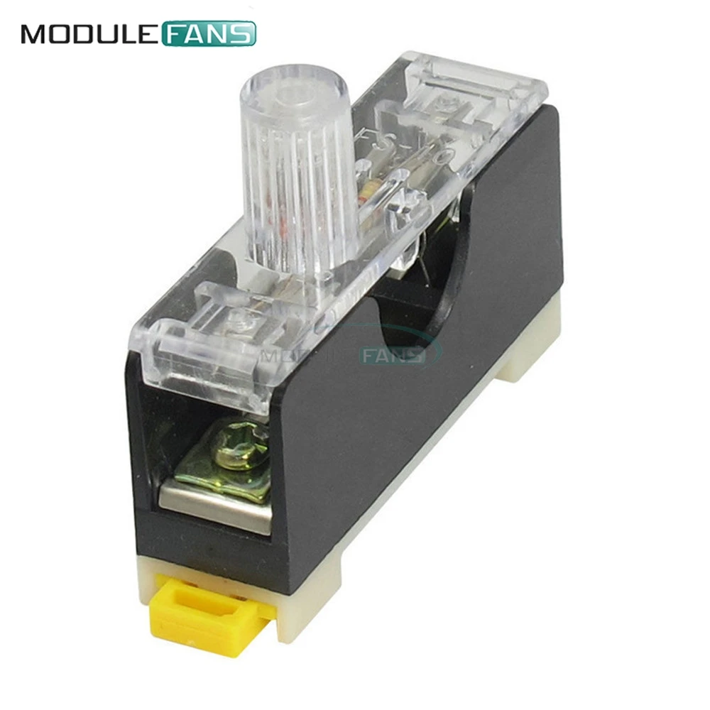 

FS101 10A 6*30mm Fuse Socket With Indicator Light DIN RAIL Mounted Fuse