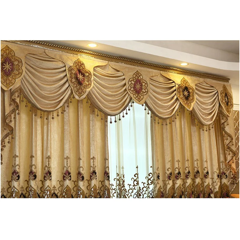 2018 promoción Venta caliente Europa café Cortinas Dormitorio Cortinas 1 unid cenefa Europea cenefa Ventana del apagón para el Dormitorio 2018 promoción Venta caliente Europa café Cortinas Dormitorio Cortinas 1 unid cenefa Europea cenefa Ventana del apagón para el Dormitorio