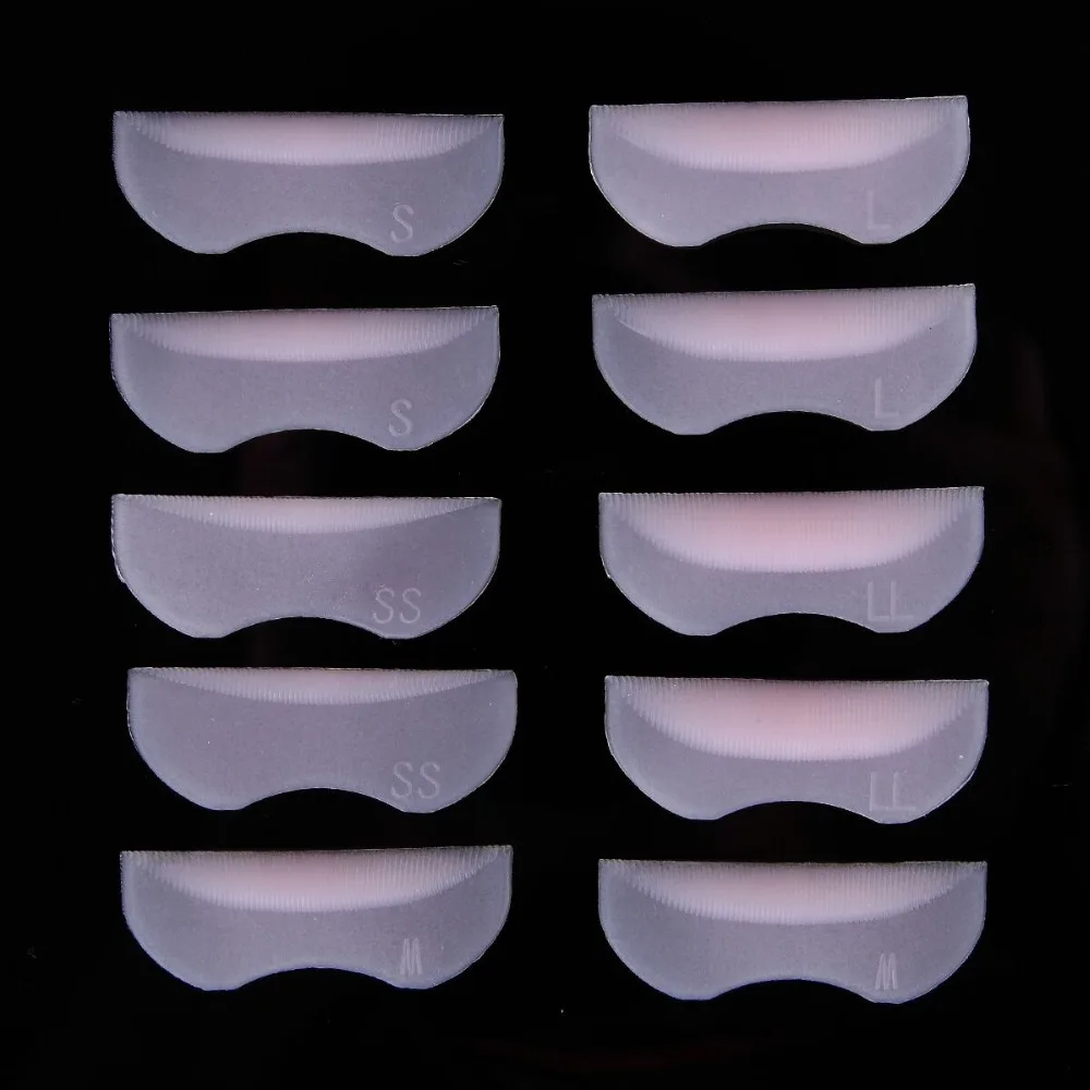 

5 Pairs Silicone Eyelash Perming Curling False Fake Eyelashes Shield Pad Curlers Eye Patches Mats Beauty Tool