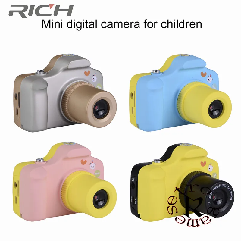 US $436.05 DHL 20pcsLot Rich A11 15 Inch 2MP Mini Igital Camera For Kids Baby Cute Cartoon Multifunction Toy Camera Children Birthday