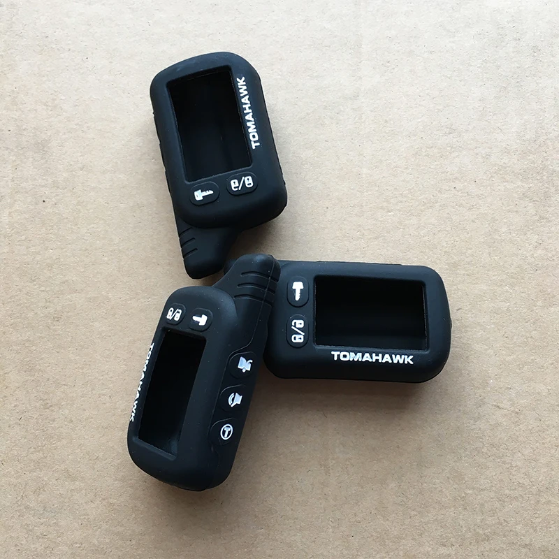 High quality silicone Russia key ring for Tomahawk TZ9010 TZ9030 TZ9020 TZ7010 Lcd TZ9010 Two way