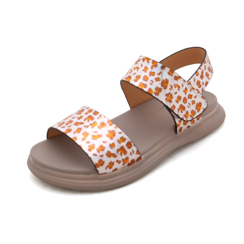 

Bekamille Baby Girl Infant Shoes Leopard Print Sandals For Children Open toe Beach Fashion Shoes Sequin Flat Sandals Soft Bottom