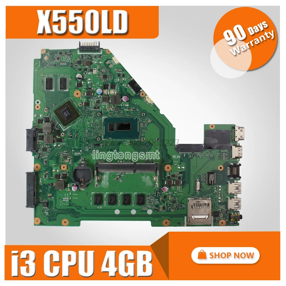 X550LD материнская плата REV2.0 i3 Процессор 4 Гб GT820M для ASUS X550L Y581L X552L R510L X550LN X550LC Материнская плата ноутбука X550LD материнская плата