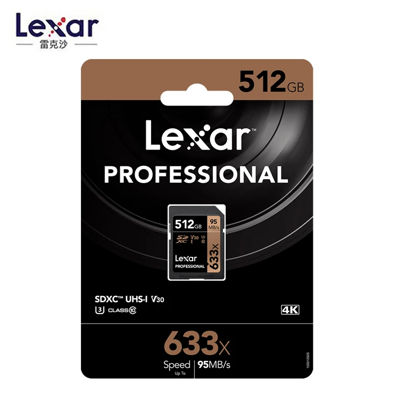 Профессиональные карты Lexar 633x128 GB 256GB SDXC UHS-I sd-карта 1 ТБ 512GB карта памяти большой емкости