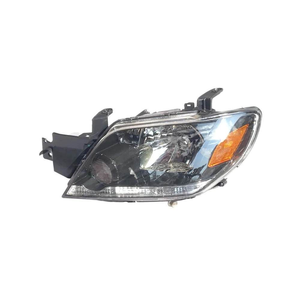 1Pcs Left Side Black Front Bumper Headlamp Headlight Head Light for Mitsubishi Outlander 2003-2006