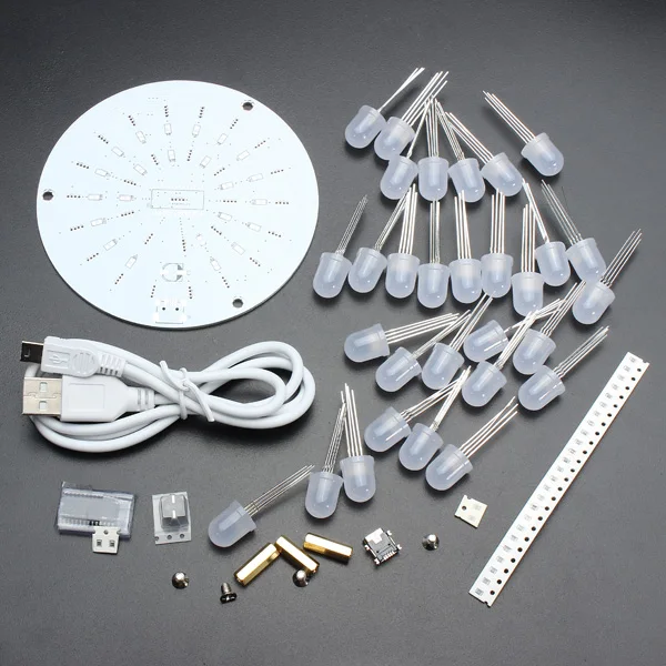 

WISH-Full Color RGB 10MM LED Touch-button Aurora-Towers Kit soft light DIY part kit spare parts