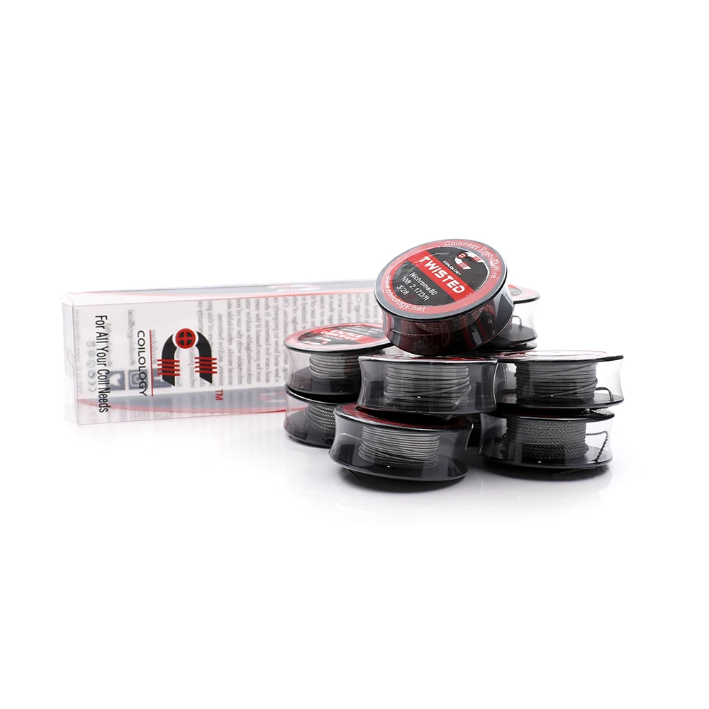 Coilology Fused Clapton Ni80 Coils Pre-made Heating Wire Resistance Vape Coil for E-Cigarette RDA,RTA,RATA,RBA Atomizer