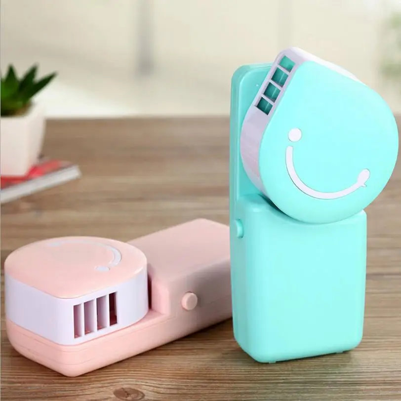 Portable Mini Air Conditioner Smile Face USB Rechargeable