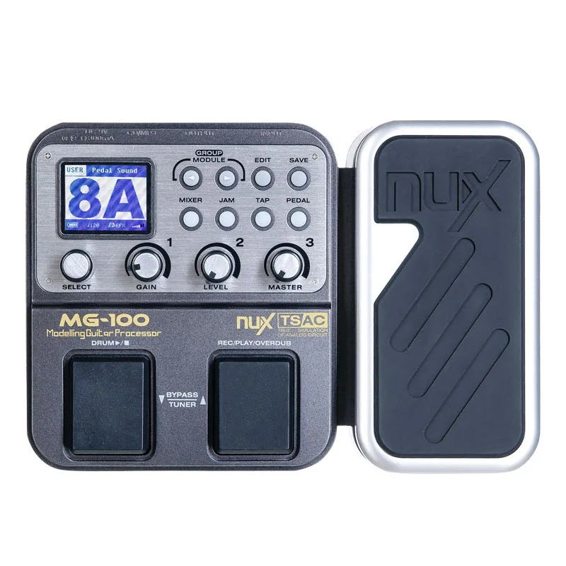 NUX MG 100MG100 Guitar Multi Effects Processor Pedal 58 Effects 6 band