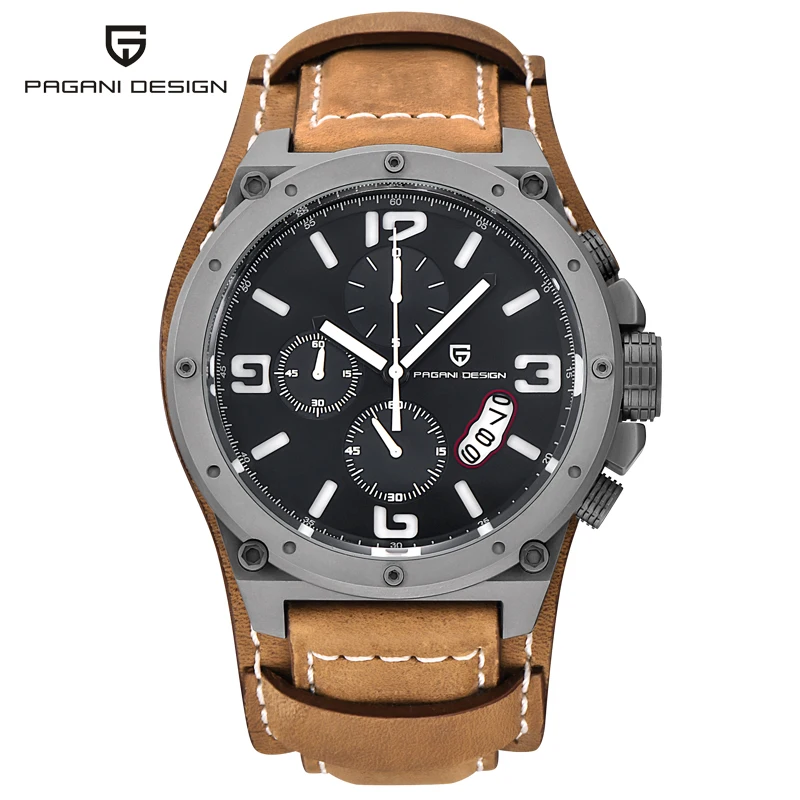 ФОТО Original PAGANI DESIGN Brand Watches Men Military Quartz Watch Waterproof Multifunction Sports Wistwatch relogio masculino 2017