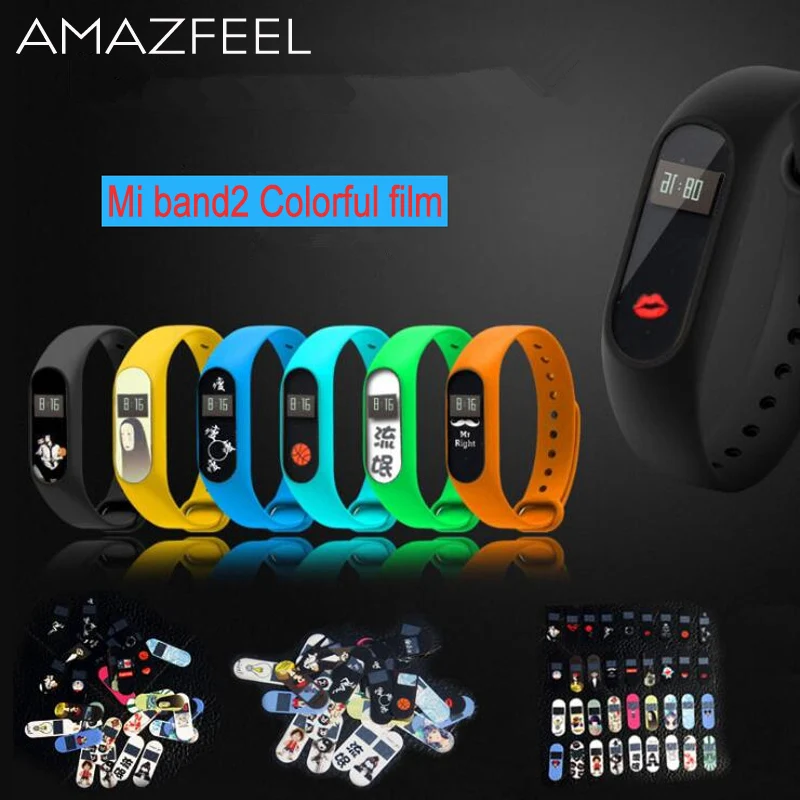 

30pcs/pack Screen Protector for Xiaomi Mi Band 2 Smart Wristband Colorful Ultrathin Miband 2 Screen Protective Film Miband2