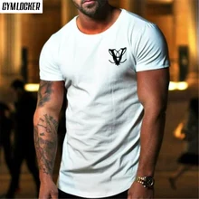 

New brand summer mens t shirt fashion printed O-neck Slim short sleeve t-shirt cool mens gyms fitness t shirts bodybuilding tops