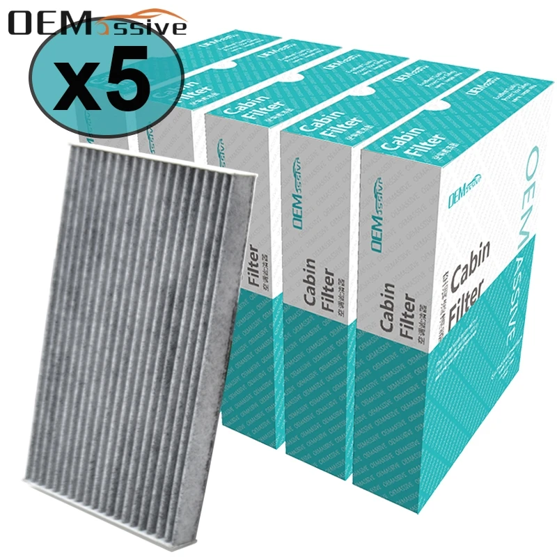 

5x Car Pollen Cabin Air Filter Includes Activated Carbon For Cube Z12 Leaf ZE0