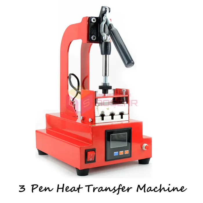 Plastic Ball Pen Logo Printing Machine Sublimation Heat Transfer Press 3 Pens Printer | Инструменты