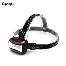 3 Mode Mini Headlight 6 LEDs Headlamp Outdoor Sports Waterproof Camping Head Light Head lamp Torch Lanterna With Headband