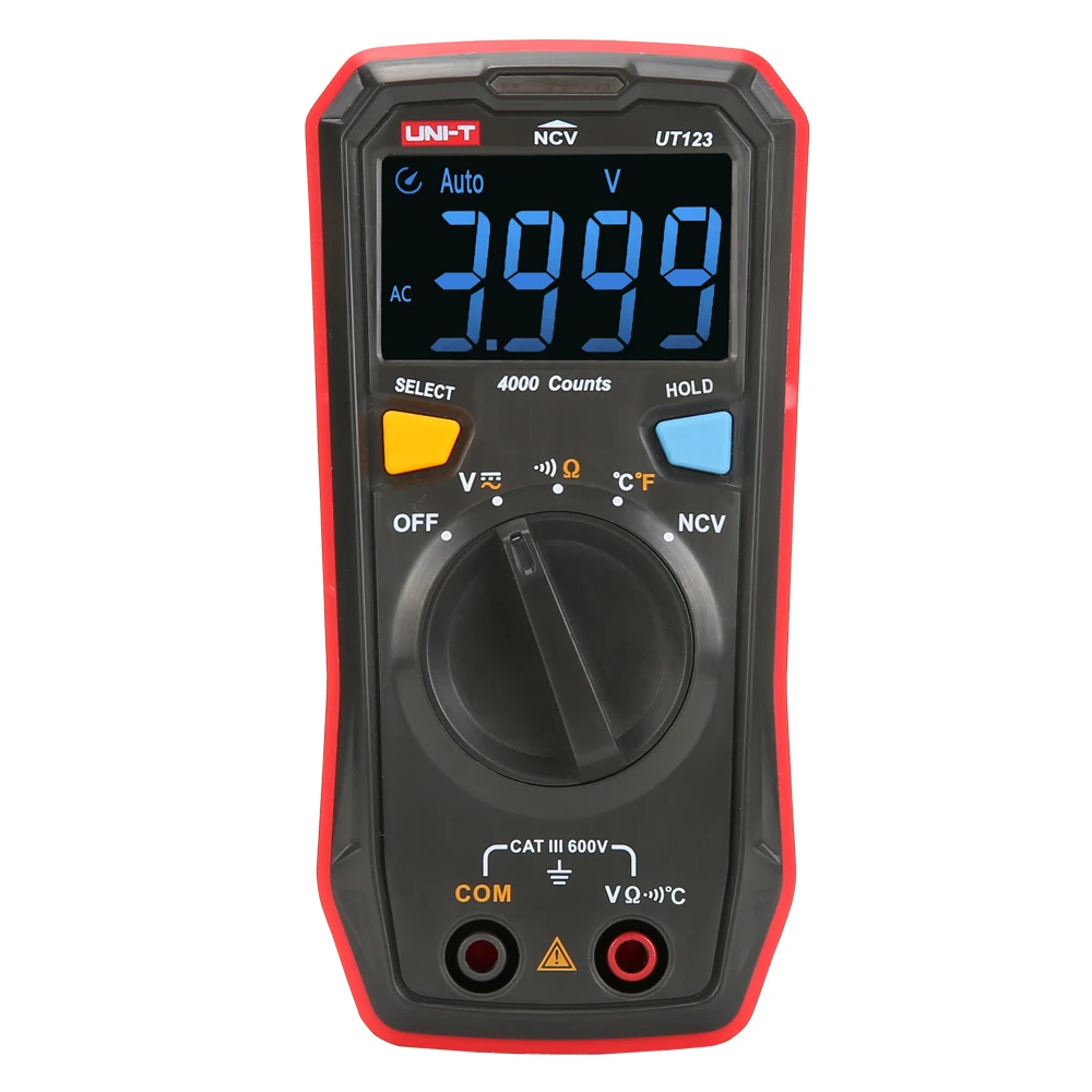 

UT123 Digital Multimeter Color Screen Mini ESR Meter High Accuracy Multifunctional NCV Multimeter Thermometer for Home Industry