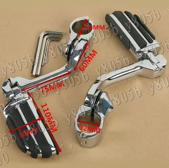 

New Motorcyc Footrest Foot Pegs For Honda Rebel CMX CA125 250 Gold Wing GL1500 1800 SHADOW VLX DLX MAGNA 32mm-38mm Guard Bars