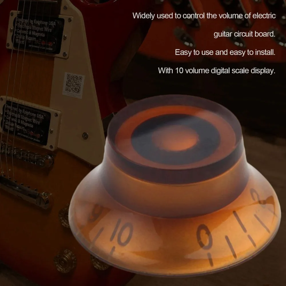 1 Piece Electric Guitar Potentiometer Cap Volume Voice Speed Bell Knobs For Electric Guitar Parts Acrylic Guitar Accessories Hot 1 Piece Electric Guitar Potentiometer Cap Volume Voice Speed Bell Knobs For Electric Guitar Parts Acrylic Guitar Accessories Hot