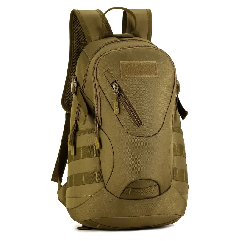 

Men's Mountaineering Backpack Leisure Waterproof Nylon Bag Molle School Trekking Ripstop Woodland Tactics Gear