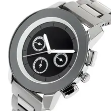 DC1989 Women Chronographic Stinless Steel Wrist Watches Big Glass Window Japan 6P29 Movement Ionic Plated Brushed Shiny Finished