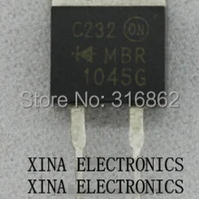 MBR1045G MBR1045 MBR 1045G 10A 45 V TO-220-2 по ограничению на использование опасных материалов в производстве 20 шт./лот электроники Состав комплекта