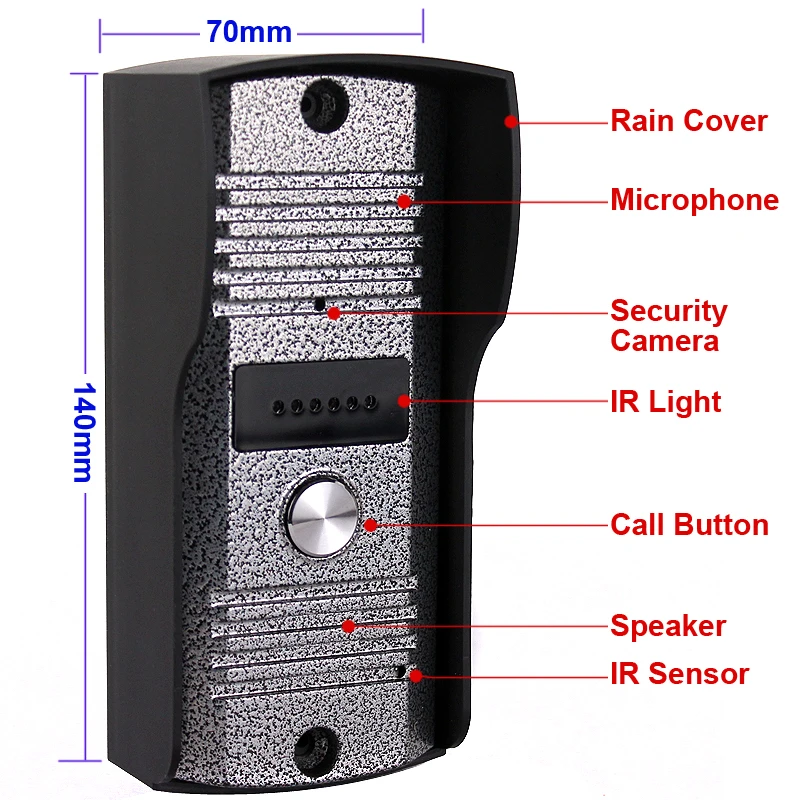 Видеодомофон 700TVL 9 дюймов цветная система внутренней связи|door phone system|intercom door