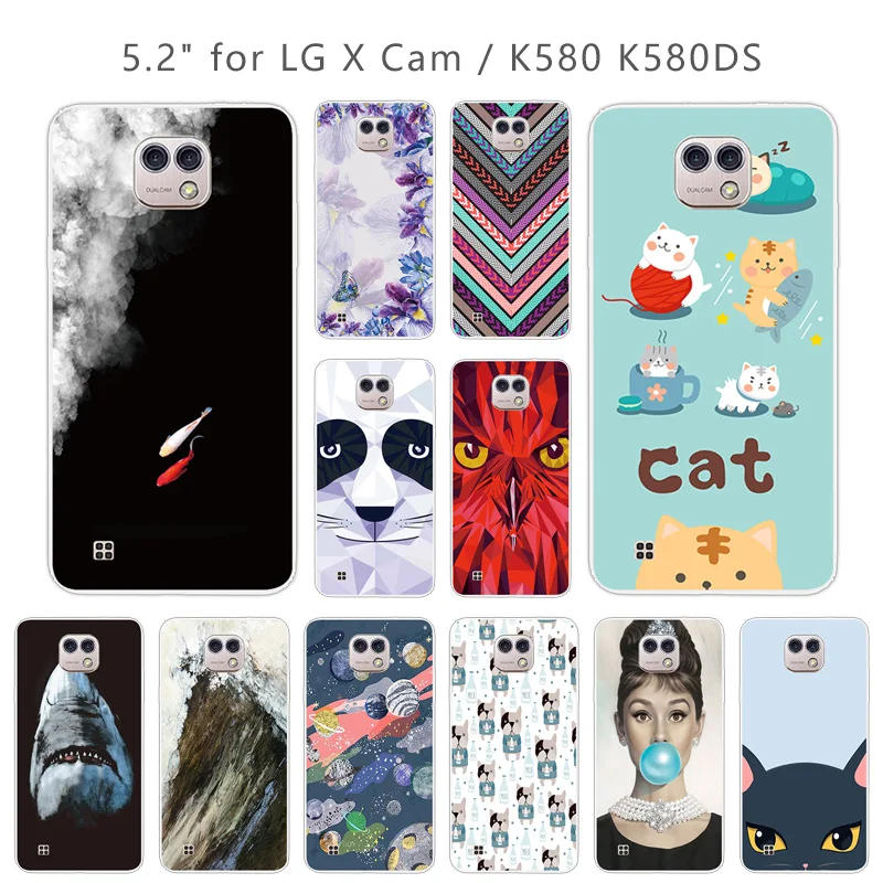 Чехол s для LG X Cam K580 K580Y Xcam K580DS 5 2-дюймовый чехол из мягкого силикона прозрачный ТПУ