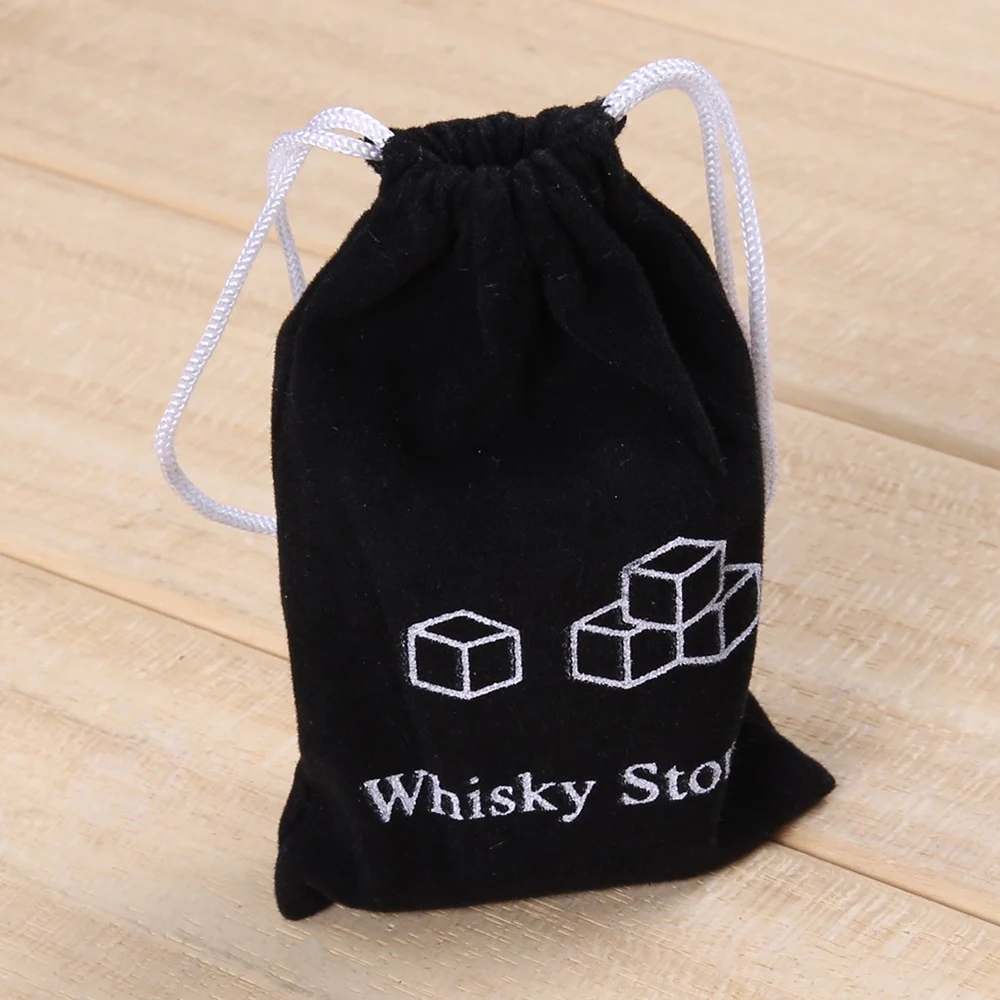 6Pcs Whiskey Stones Sipping Ice Cube Wine Rock Beer Cooler Wedding Gift Favor Christmas Bar Rack Accessories Home Bars Glass