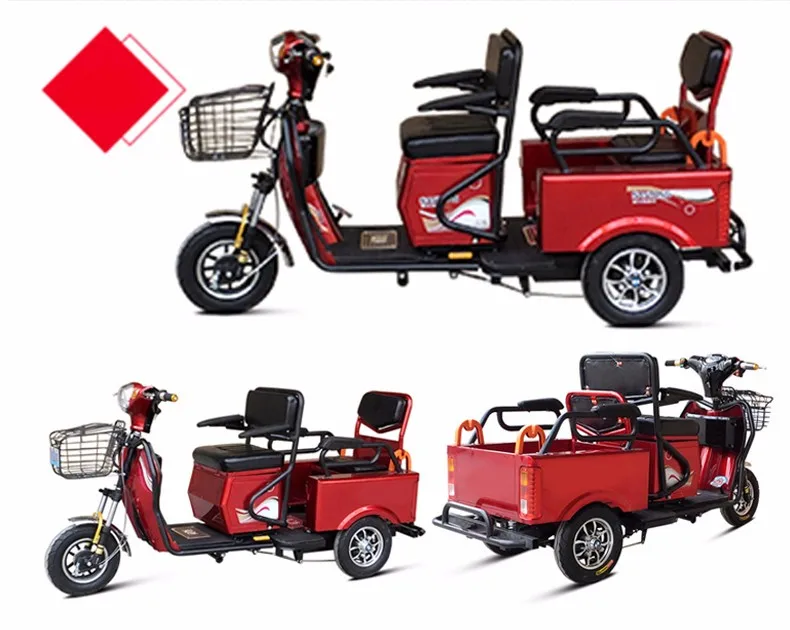 Clearance New design double luxury foldable 48v 500w three wheel electric scooter/handicapped scooter 20 Clearance New design double luxury foldable 48v 500w three wheel electric scooter/handicapped scooter 20