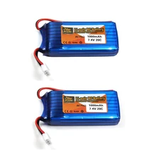 2pcs lot 7 4V 1000mAh battery for WLtoys V912 WLtoys V262 WLtoys V353 battery WLtoys Parts