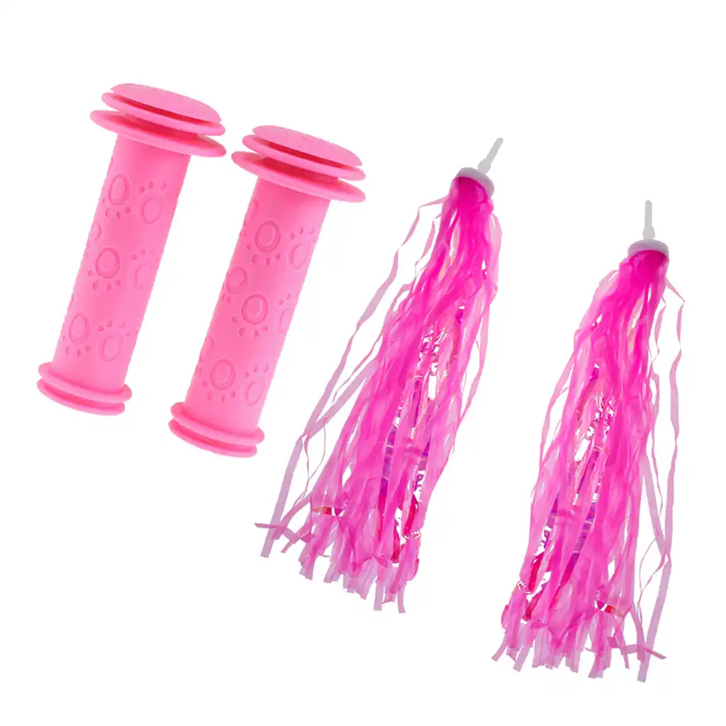 pink handlebar tassels