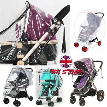 

Baby Stroller Raincover Universal Pushchair Pram Buggy Rain Cover Transparent Rain Cover Wind Shield