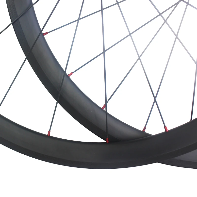 

700C 38mm deep clincher 23 wide road bicycle carbon wheelset Powerway R13 hub V Brake basalt brake track 12K matte glossy wheels