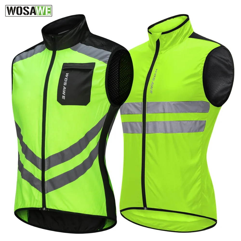 WOSAWE Motorcycle Reflective Vest High Visibility Motocross Riding Off