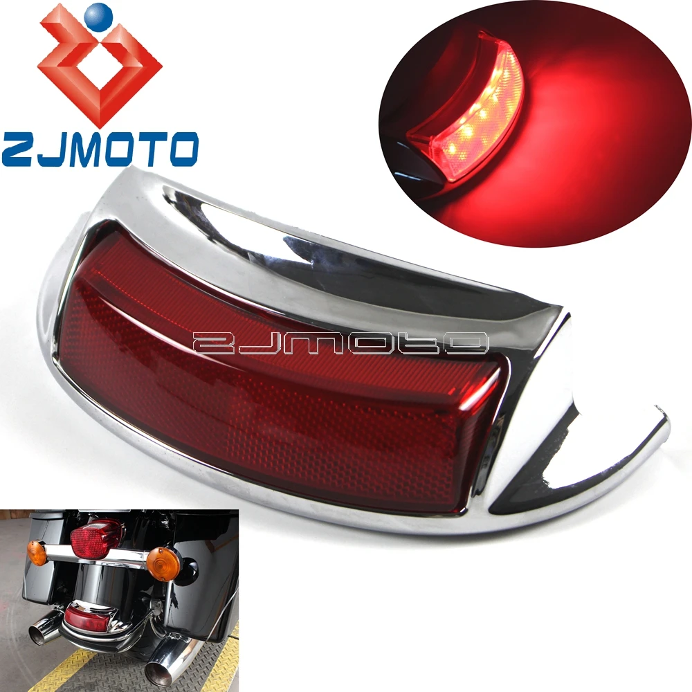 Мотоцикл Красный светодио дный светодиодный вспомогательный задний крыло наконечник света для Harley 2009-позже FLHTC FLHTCU FLHTCUL FLHTK FLHTKL 2016-позже FLTRU