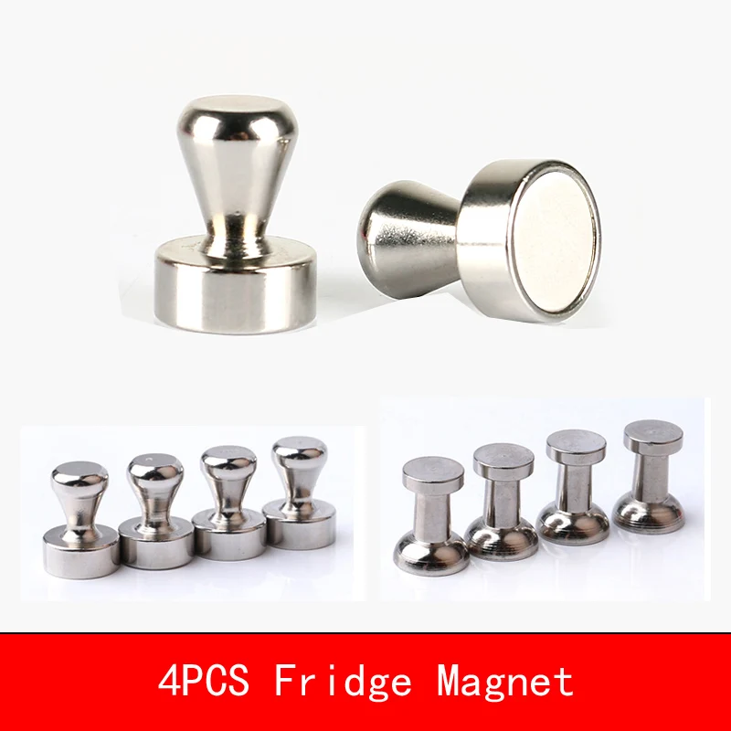 

4PCS N35 N52 Neodymium Office Strong Fridge Magnets Whiteboard Magnet Sticker For Chess Cup Shape Fridge Magnet Buckle