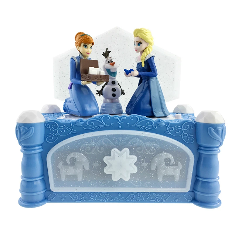 Disney Frozen музыкальная шкатулка принцесса Эльза Анна фигурки Олаф модель поют
