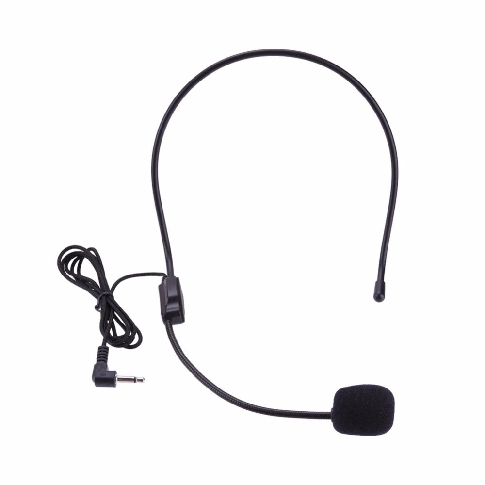 portable microphone headset with speaker