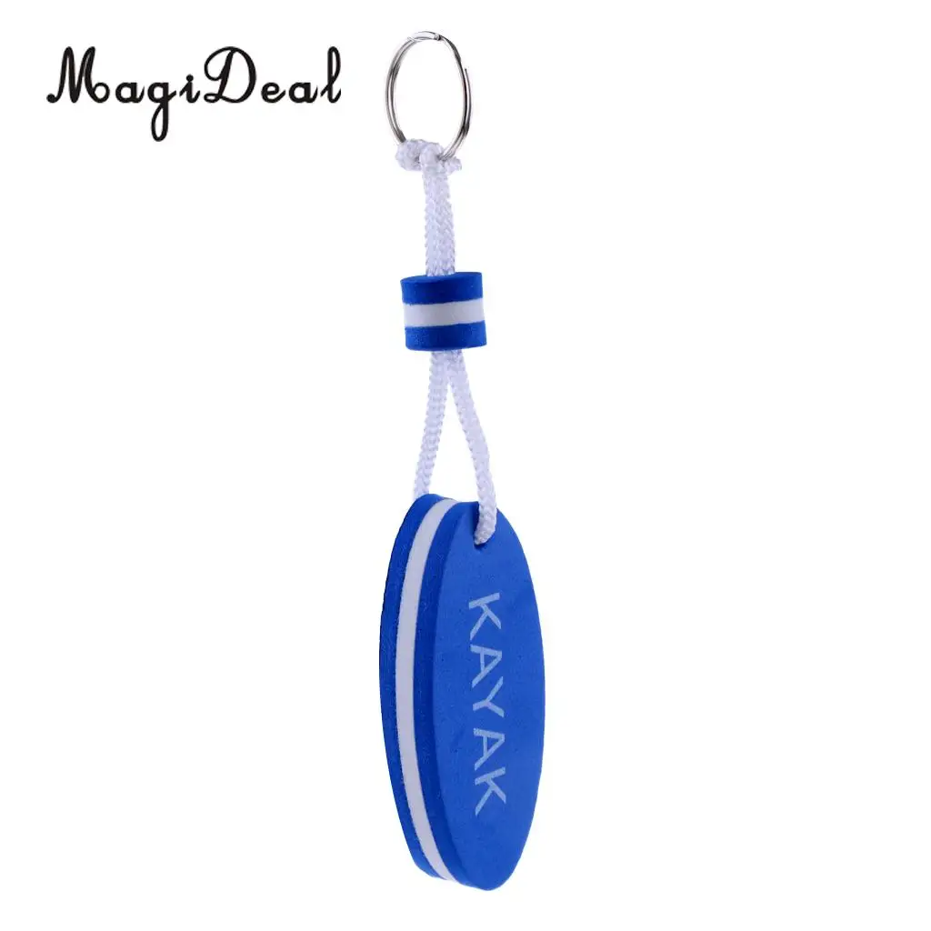 MagiDeal Lightweight EVA Outboard Floating Keyring Sailing Yachting Kayak Water Sports Accessories - Blue Surfboard Shape