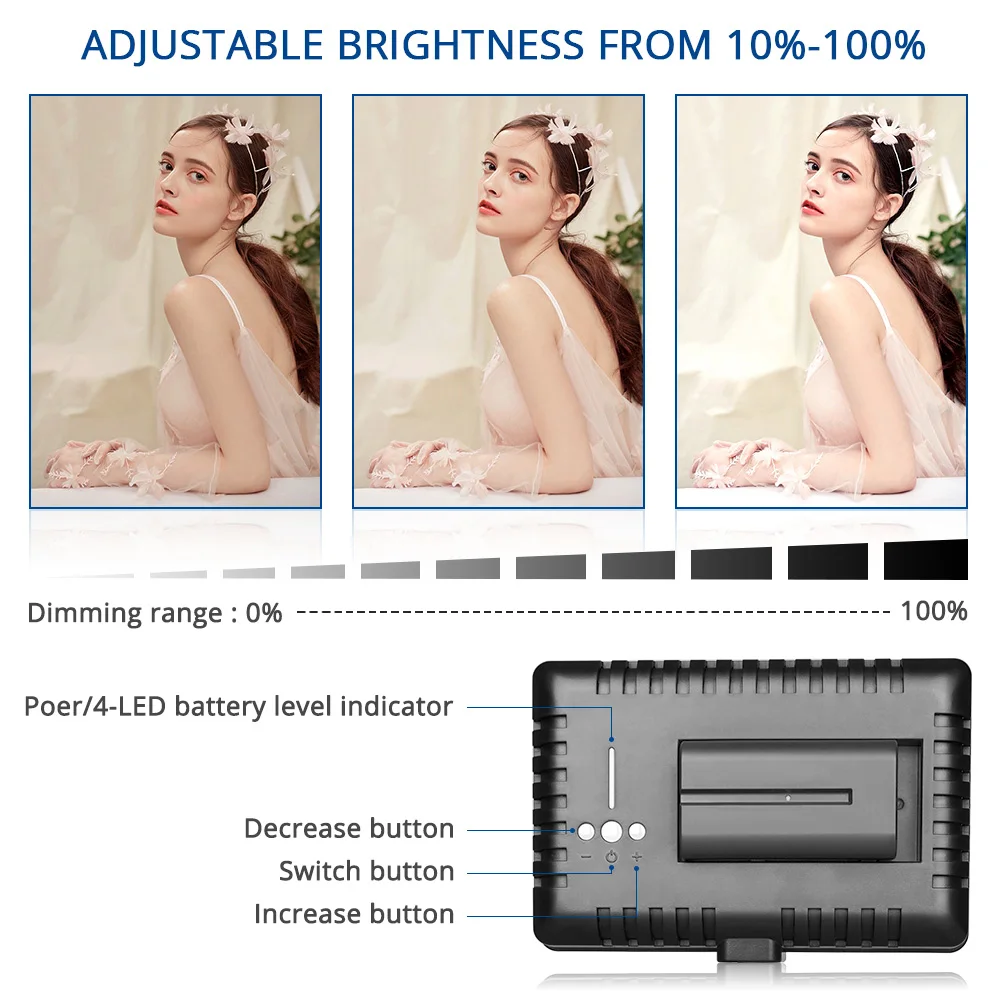 spash TL-160S LED Video Light Photo Camera Light with 200cm Tripod Stand Photography Lighting LED S