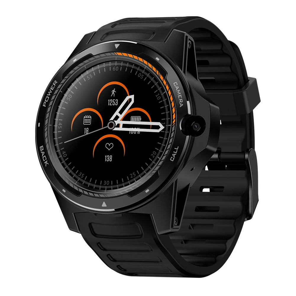

Waterproof GPS 8MP Camera Dual System 4G 2+16GB Bluetooth Heart Rate Monitor Smart Watch 1.39 Inch Screen WIFI Phone Gift