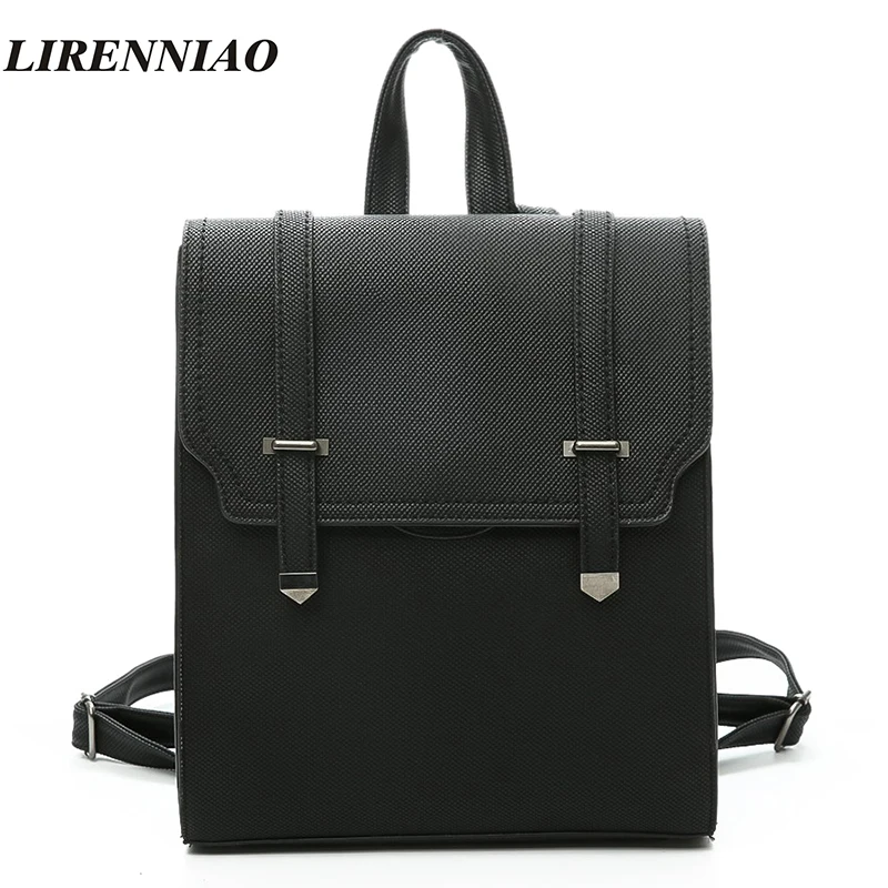 High Quality Pu Leather Backpack Women Daypacks Vintage School Bags For Girls Travel Backpack Female Fashion