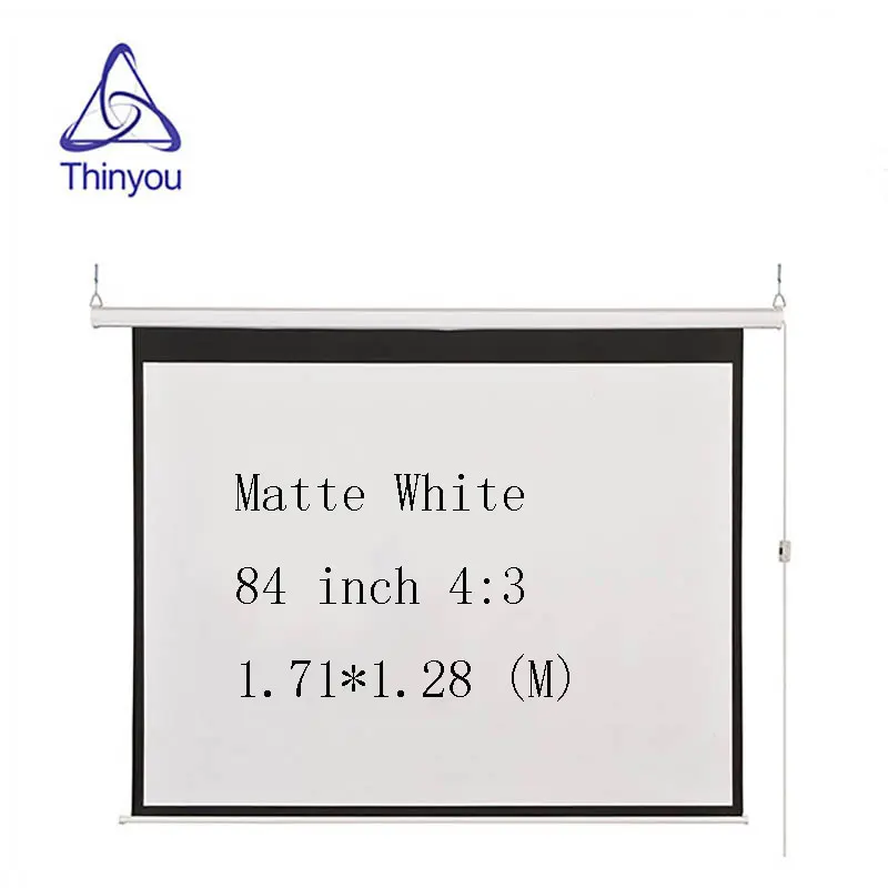 Thinyou 84 Inch 4:3 Electric Screen with Wireless and