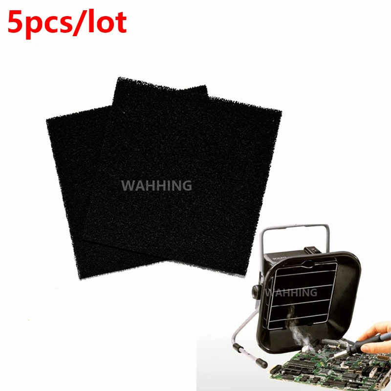 5pcs/lot Activated Carbon Filter Sponge for Hakko 493 Solder Smoke